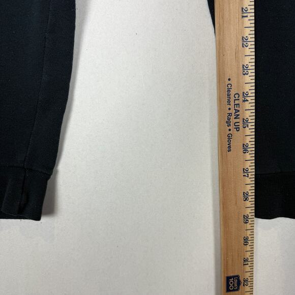 Google Athletic Sweatpants Men Medium Black Logo Russell Fleece Lined Drawstring - Picture 13 of 14